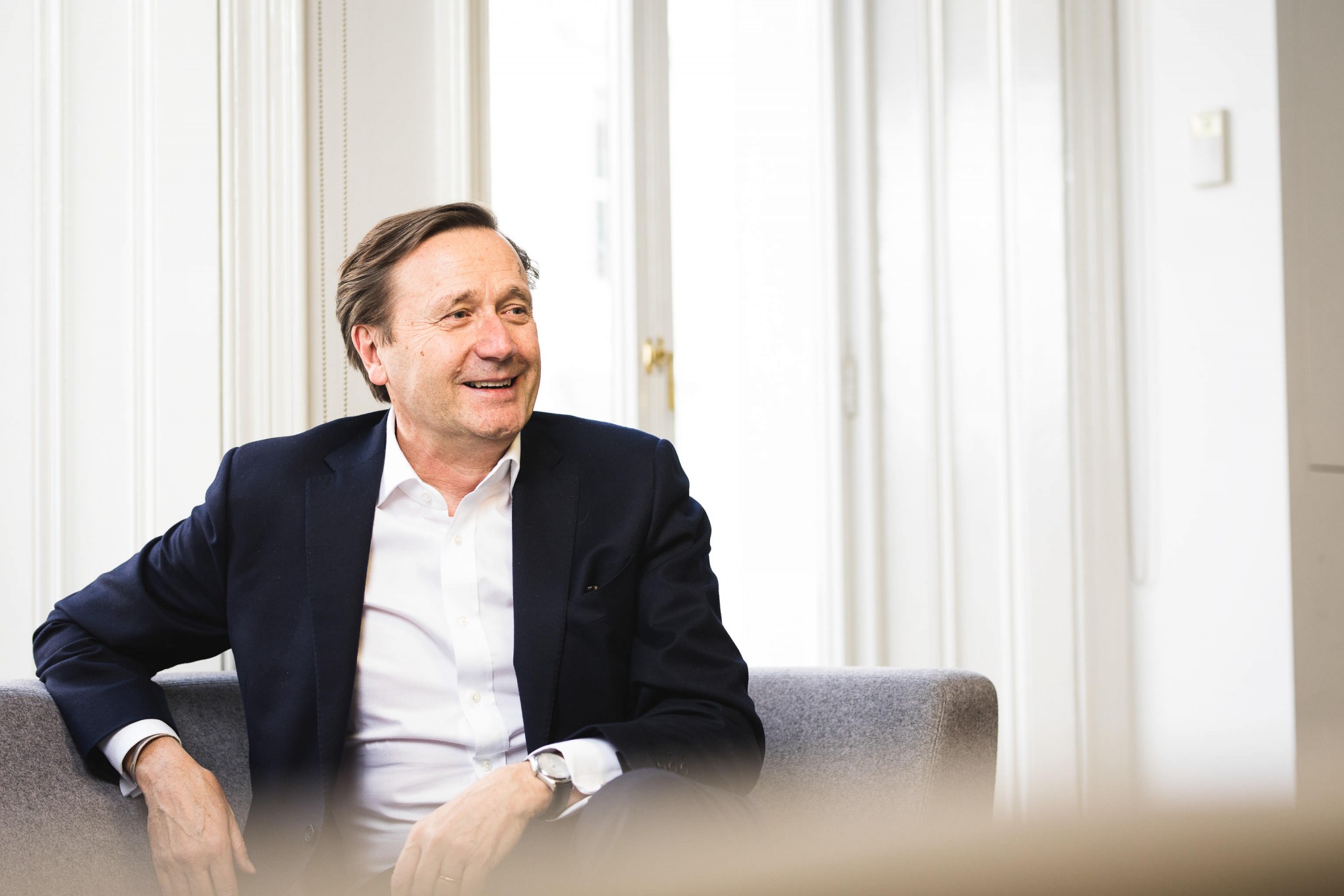 candid corporate portrait male