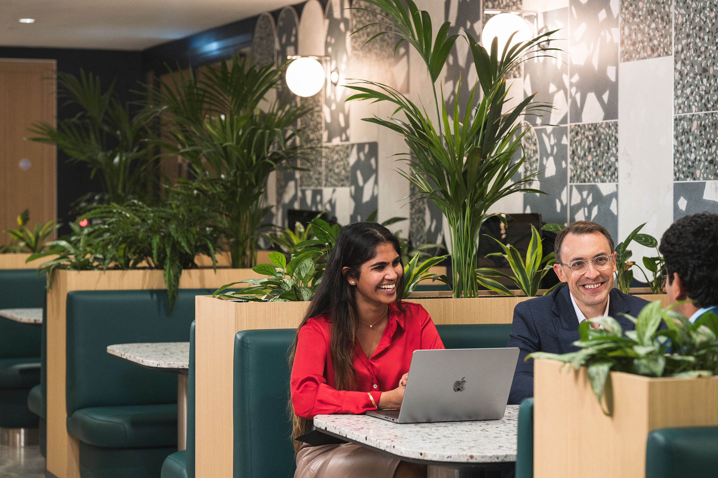 business team meeting in contemporary office