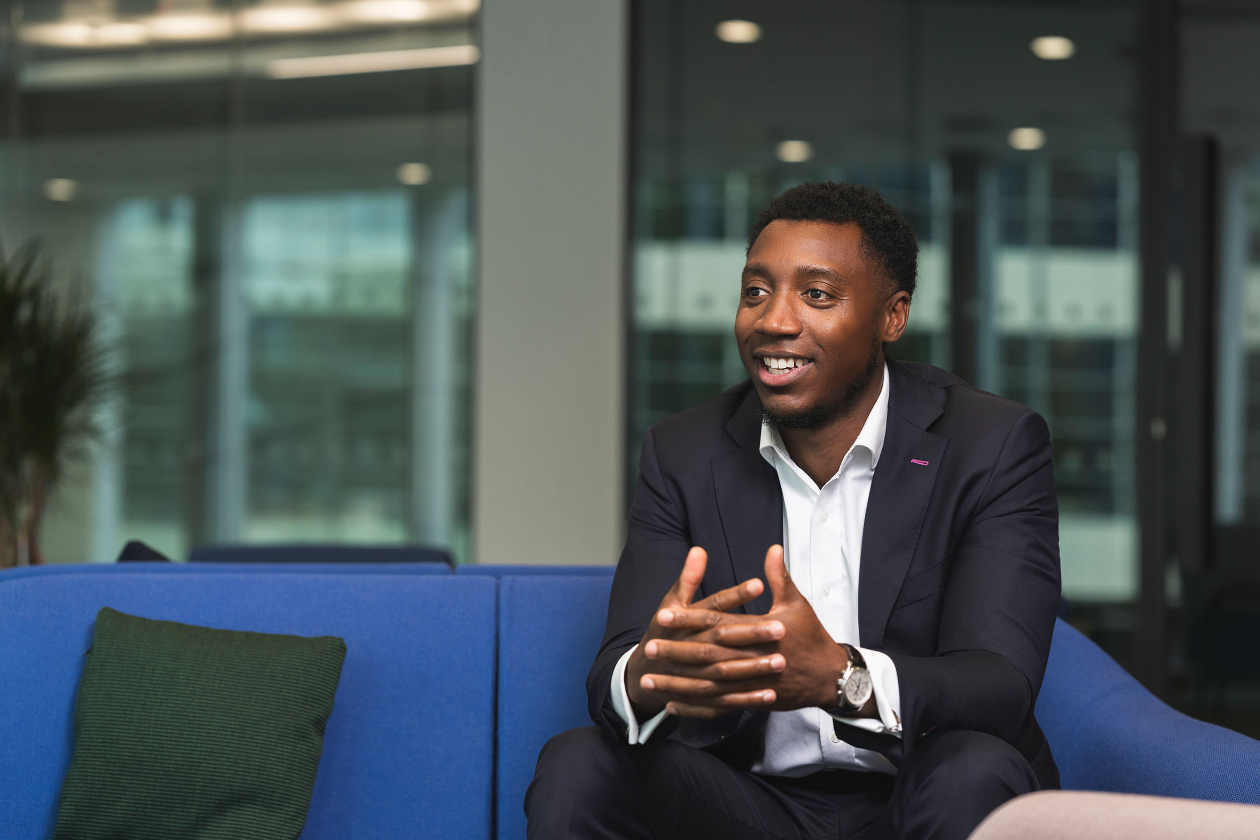 corporate portrait of young professional male